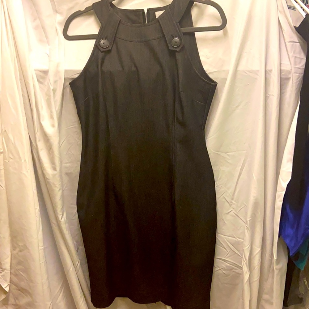 Calvin Klein fitted denim sleeveless dress
